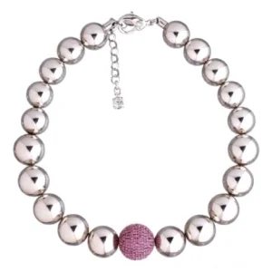 Necklace balls with studded ball