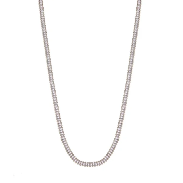 VINTAGE GOLD LONG NECKLACE WITH ZIRCONIA SMALL ESSENTIAL