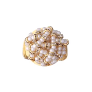 GOLDEN PEARL RING