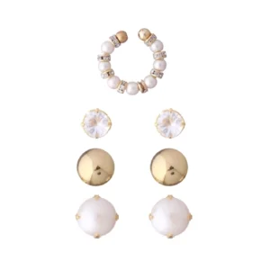 GOLDEN PEARL EARRINGS KIT