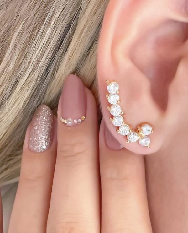 Ear Cuff with Zirconia